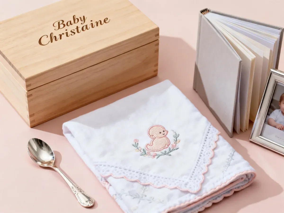 Personalizowane pamiątki chrzcielne dla dziecka